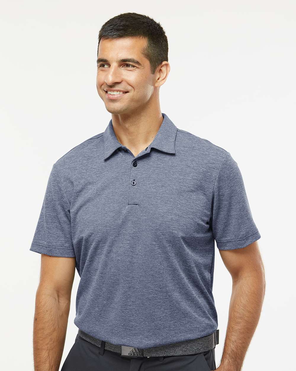 Adidas A582 Heathered Polo Shirt #colormdl_Collegiate Navy Melange
