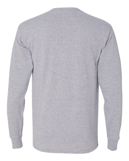 JERZEES Dri-Power® Long Sleeve 50/50 T-Shirt 29LSR #color_Athletic Heather