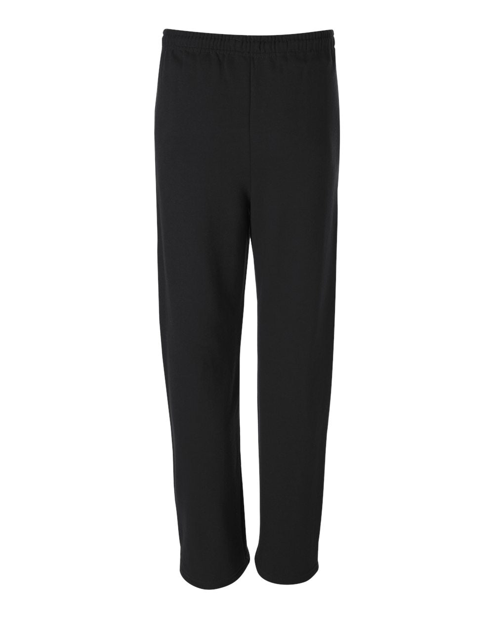 JERZEES NuBlend® Open-Bottom Sweatpants with Pockets 974MPR #color_Black