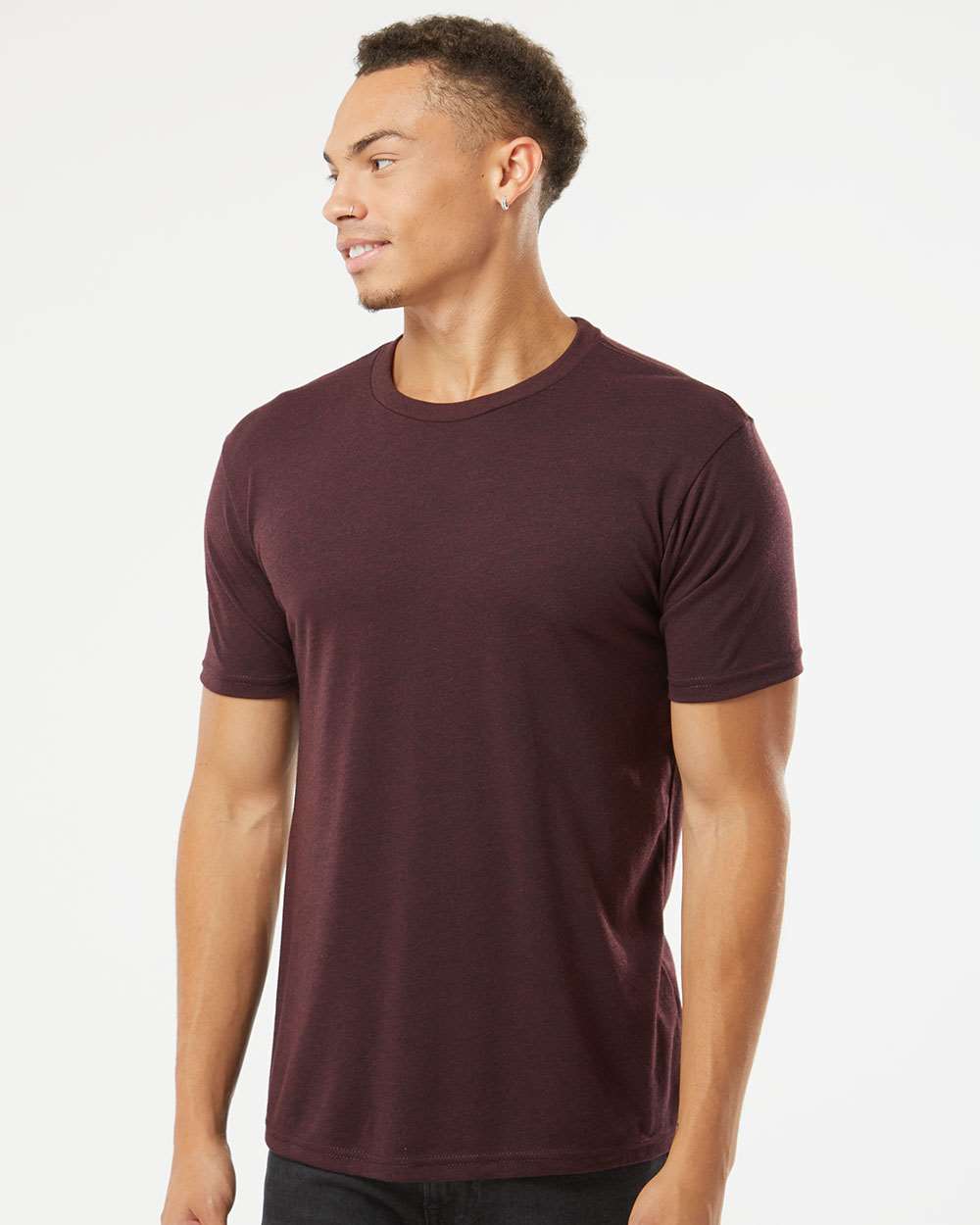Next Level Triblend T-Shirt 6010 #colormdl_Cardinal Black