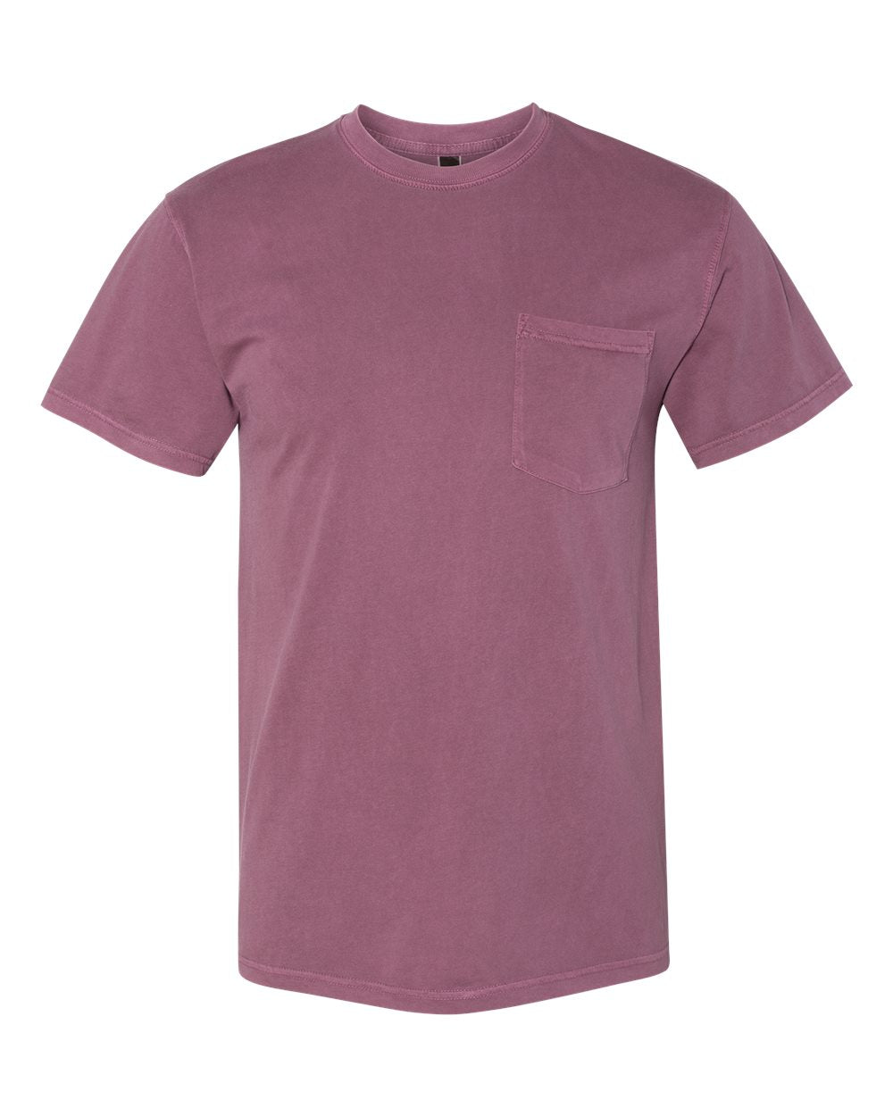 Next Level Inspired Dye Short Sleeve Pocket Crew 7415 #color_Shiraz