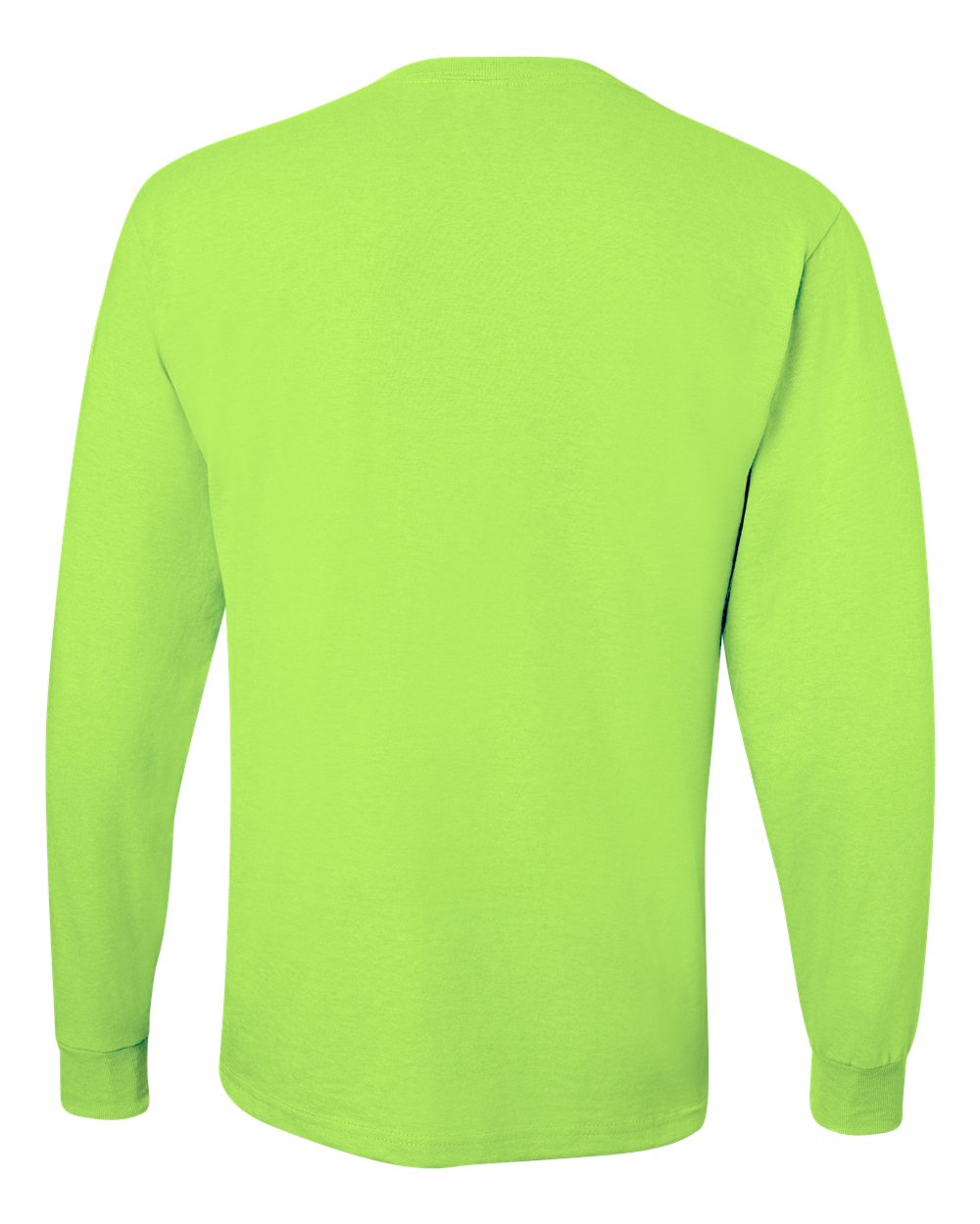 JERZEES Dri-Power® Long Sleeve 50/50 T-Shirt 29LSR #color_Safety Green