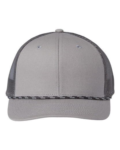 The Game Everyday Rope Trucker Cap GB452R #color_Light Grey/ Charcoal