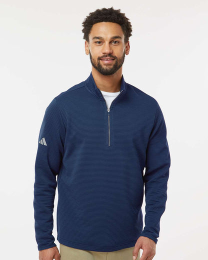 Adidas A588 Spacer Quarter-Zip Pullover #colormdl_Collegiate Navy