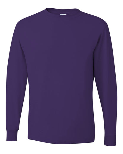 JERZEES Dri-Power® Long Sleeve 50/50 T-Shirt 29LSR #color_Deep Purple