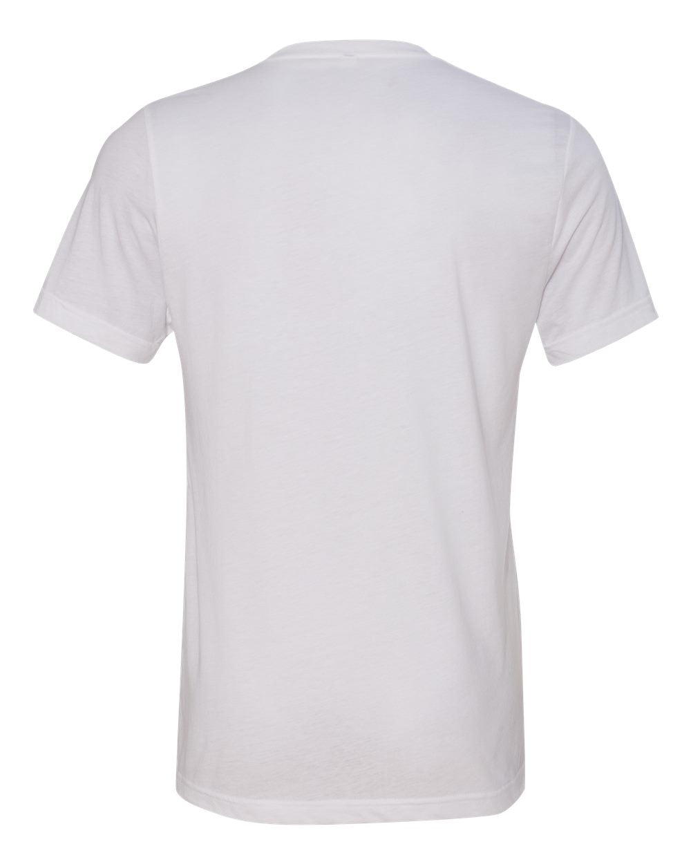 BELLA + CANVAS Triblend V-Neck Short Sleeve Tee 3415 #color_Solid White Triblend