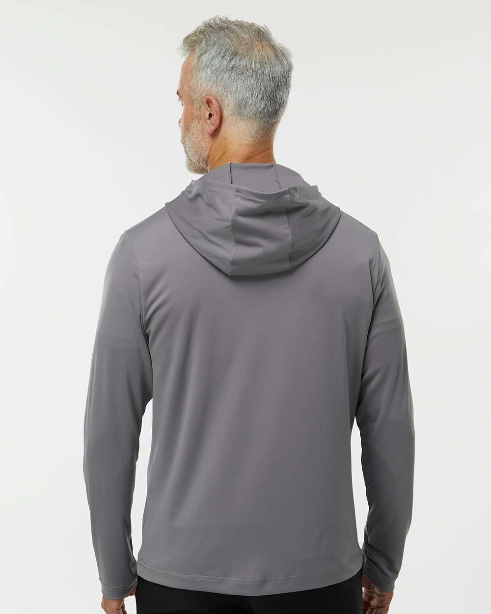 Adidas A596 Lightweight Performance Quarter-Zip Hooded Pullover #colormdl_Grey Three