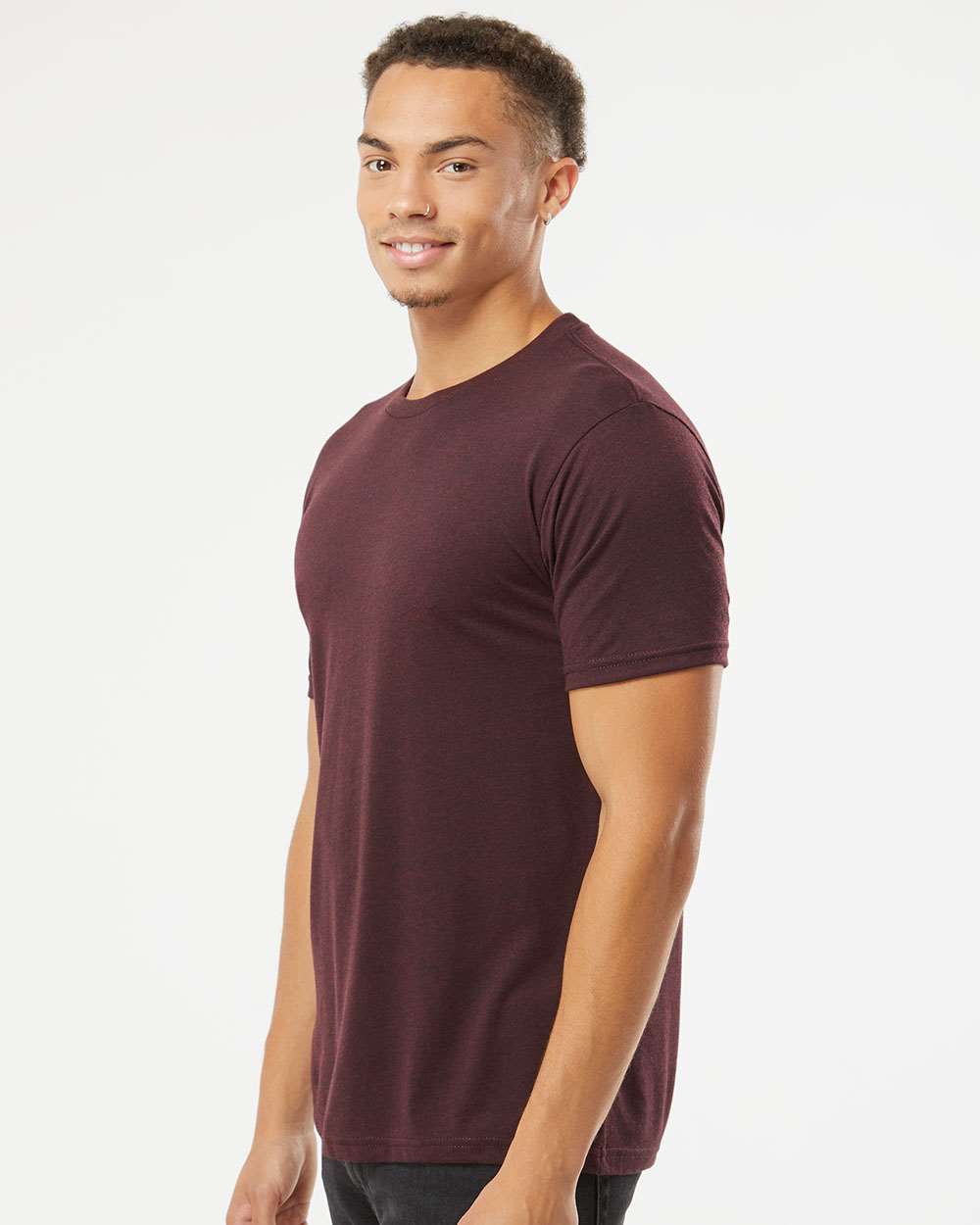 Next Level Triblend T-Shirt 6010 #colormdl_Cardinal Black