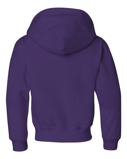 JERZEES NuBlend® Youth Hooded Sweatshirt 996YR #color_Deep Purple