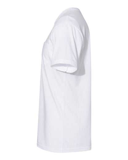 Next Level Cotton Pocket T-Shirt 3605 #color_White