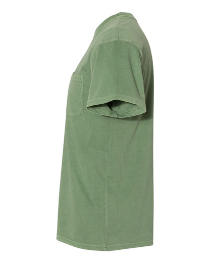 Next Level Inspired Dye Short Sleeve Pocket Crew 7415 #color_Clover