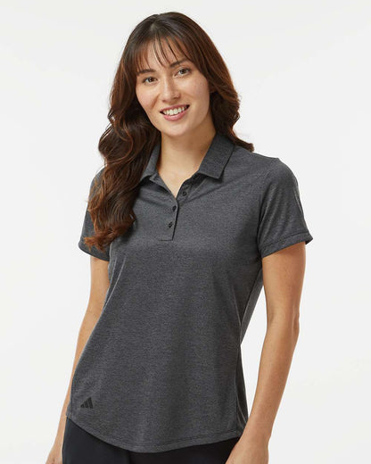 Adidas Women's Space Dyed Polo A592 #colormdl_Black Melange