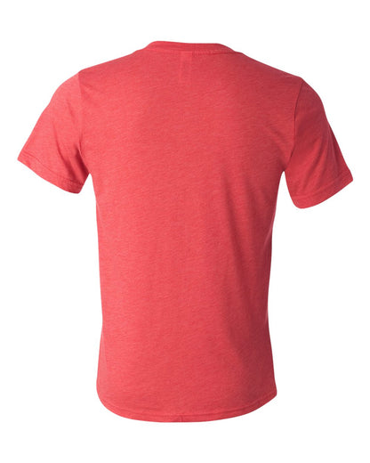 BELLA + CANVAS Triblend V-Neck Short Sleeve Tee 3415 #color_Red Triblend