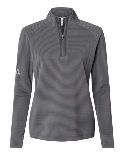 Adidas  A589 Women's Spacer Quarter-Zip Pullover #color_Grey Five