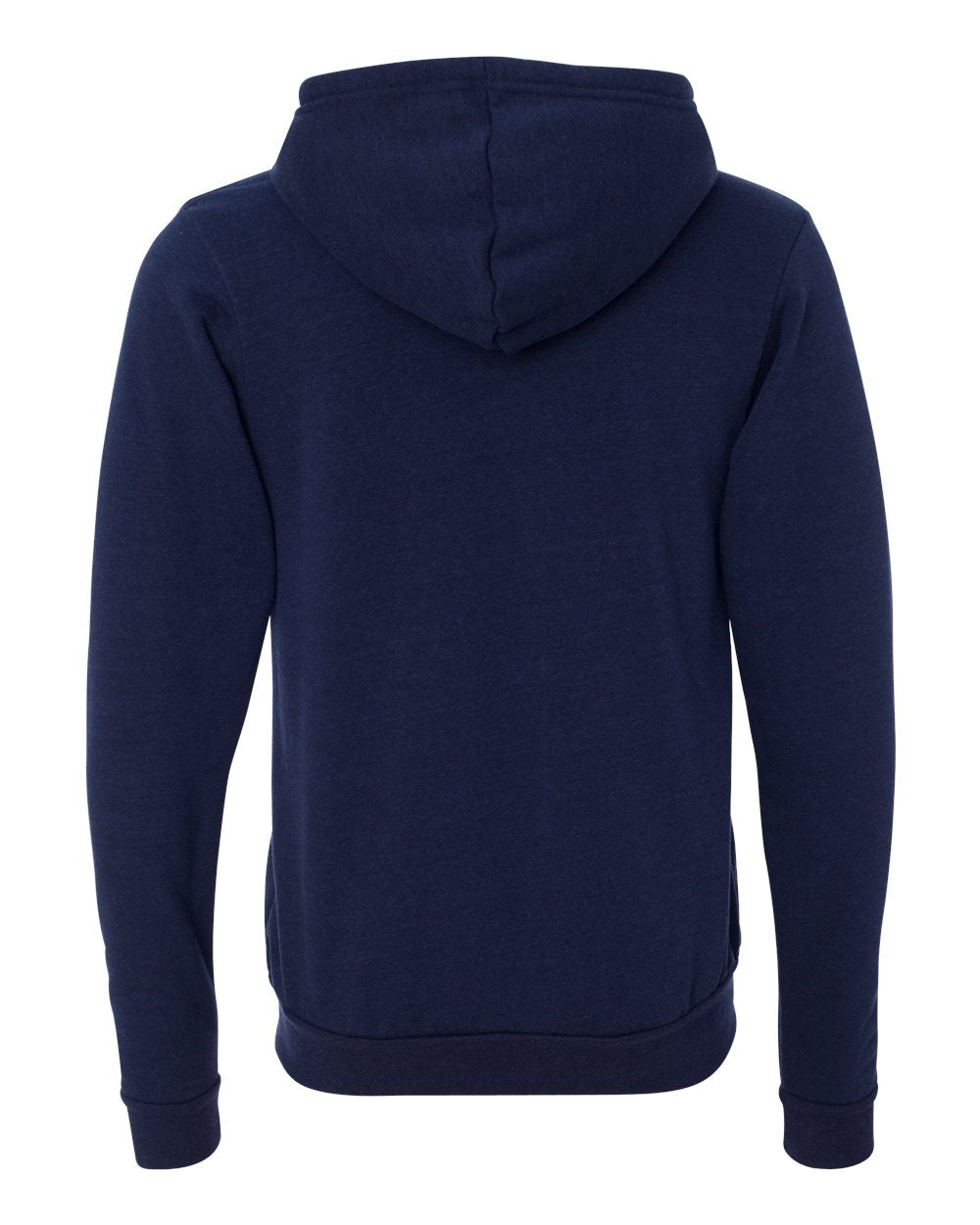 BELLA + CANVAS Triblend Sponge Fleece Full-Zip Hoodie 3909 #color_Navy Triblend