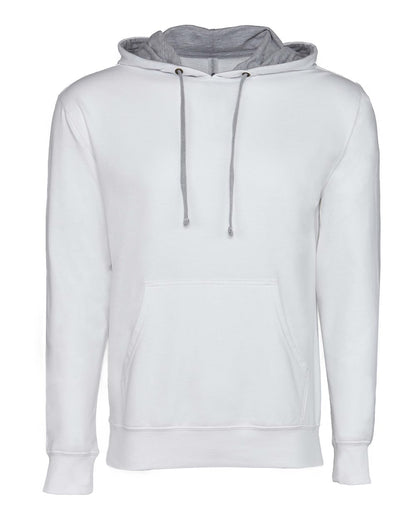 Next Level Laguna Hoodie 9301 #color_White/ Heather Grey