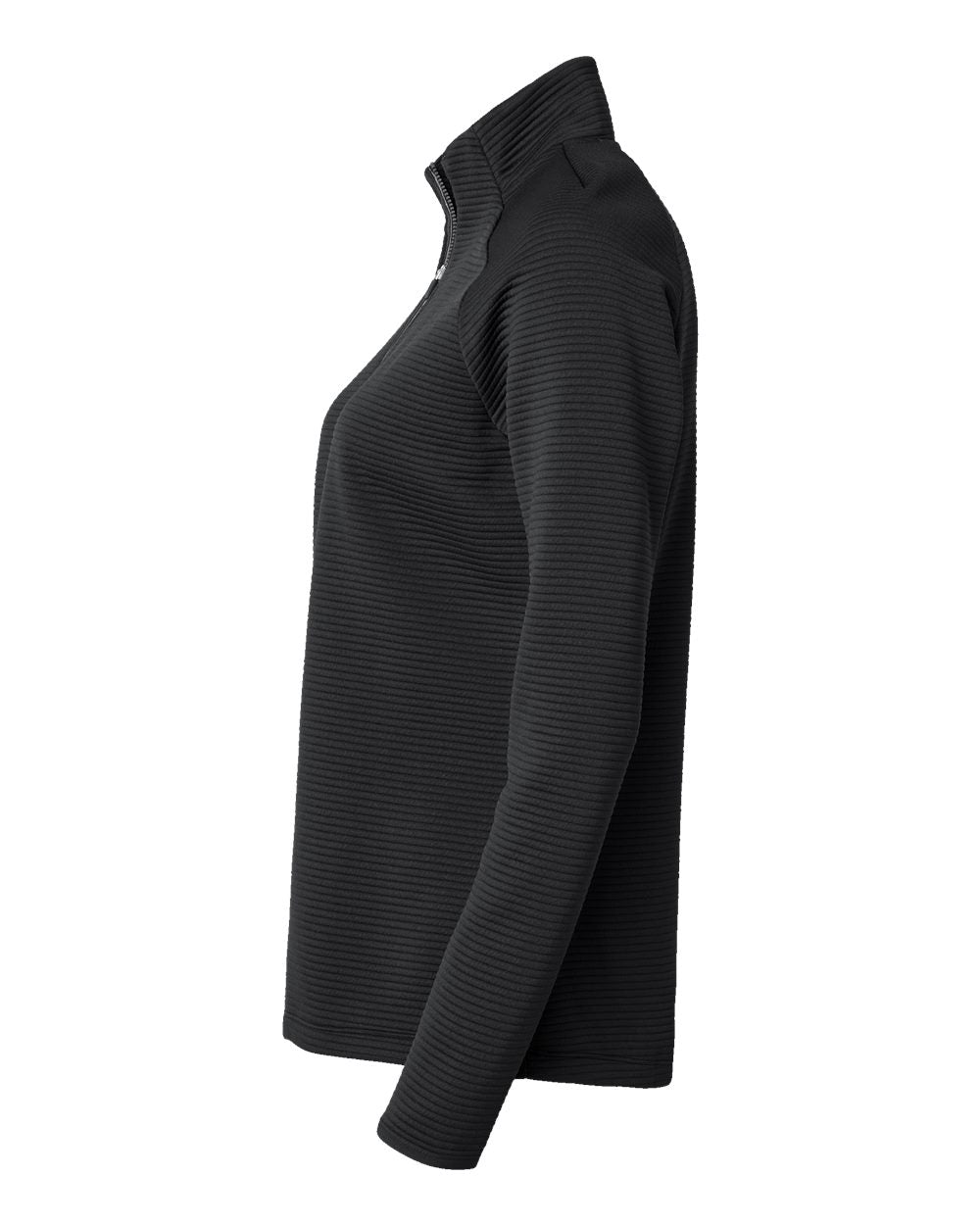 Adidas  A589 Women's Spacer Quarter-Zip Pullover #color_Black