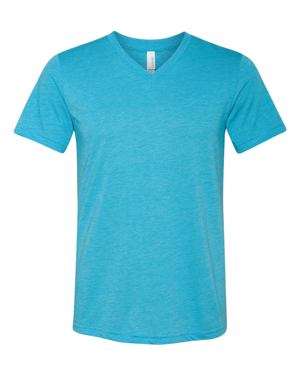 BELLA + CANVAS Triblend V-Neck Short Sleeve Tee 3415 #color_Aqua Triblend