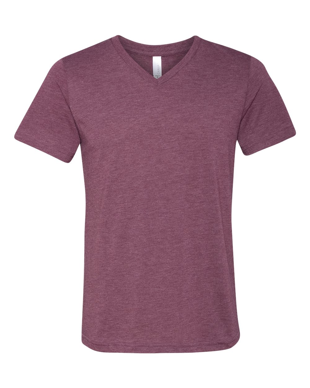 BELLA + CANVAS Triblend V-Neck Short Sleeve Tee 3415 #color_Maroon Triblend