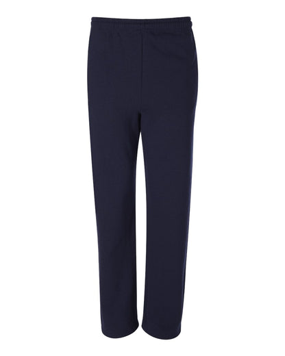 JERZEES NuBlend® Open-Bottom Sweatpants with Pockets 974MPR #color_J. Navy