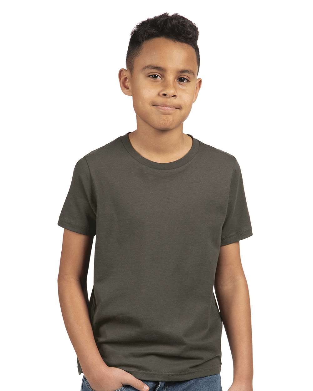 Next Level Youth Cotton T-Shirt 3310 #colormdl_Heavy Metal