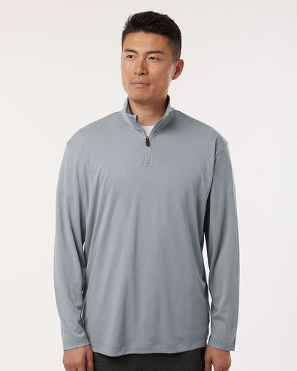 AllPro Pro-Lock Performance Quarter-Zip Pullover 41870 #colormdl_Heather Steel