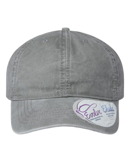 Infinity Her Women's Pigment-Dyed with Fashion Undervisor Cap CASSIE #color_Light Grey/ Polka Dots