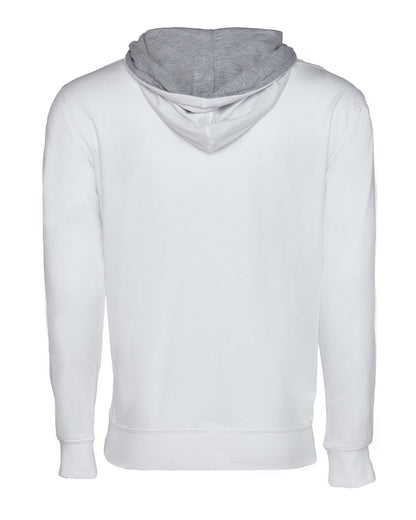 Next Level Laguna Hoodie 9301 #color_White/ Heather Grey