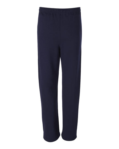JERZEES NuBlend® Open-Bottom Sweatpants with Pockets 974MPR #color_J. Navy