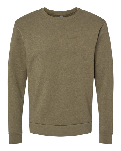 Next Level Malibu Crewneck Sweatshirt 9002 #color_Heather Military Green