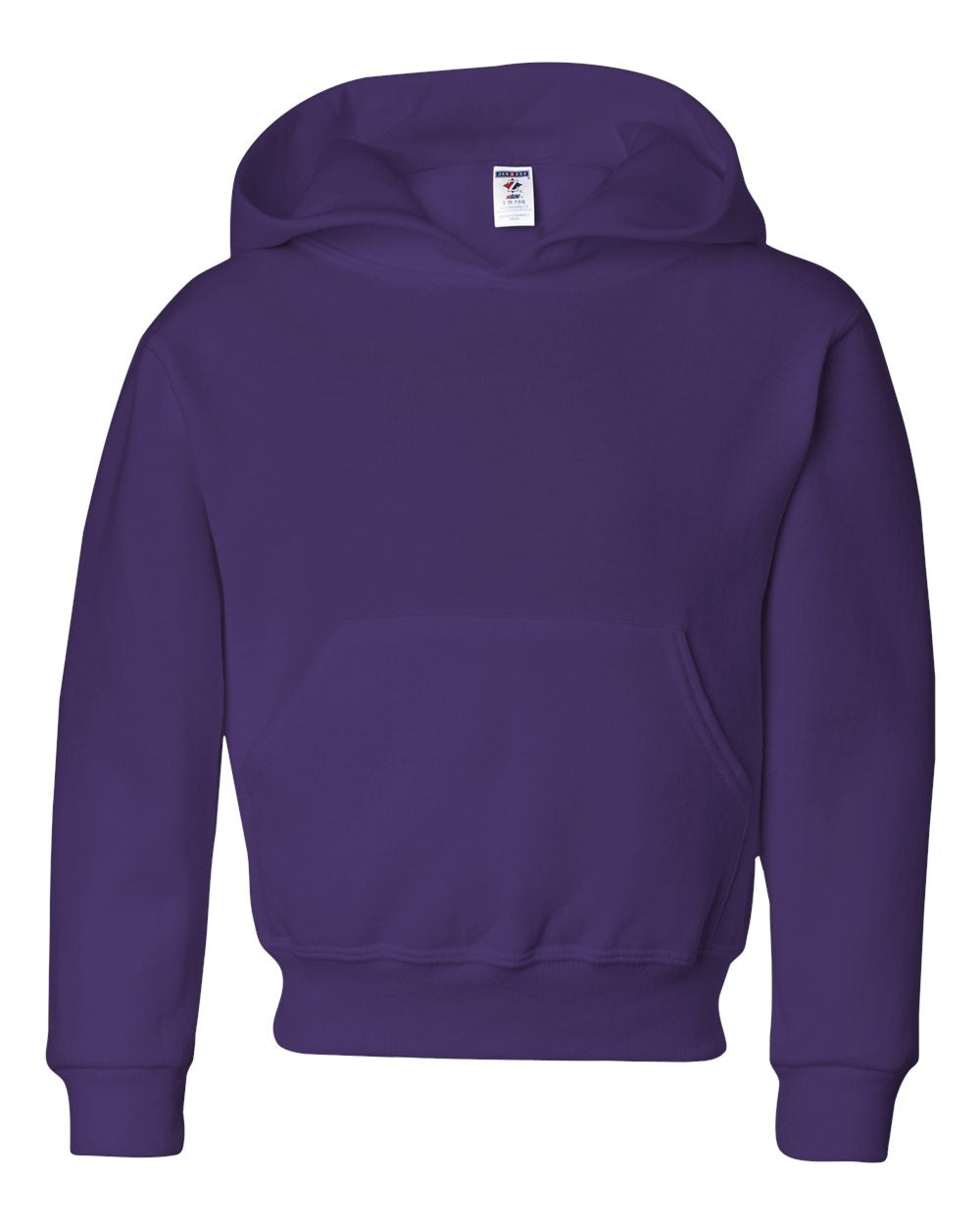 JERZEES NuBlend® Youth Hooded Sweatshirt 996YR #color_Deep Purple