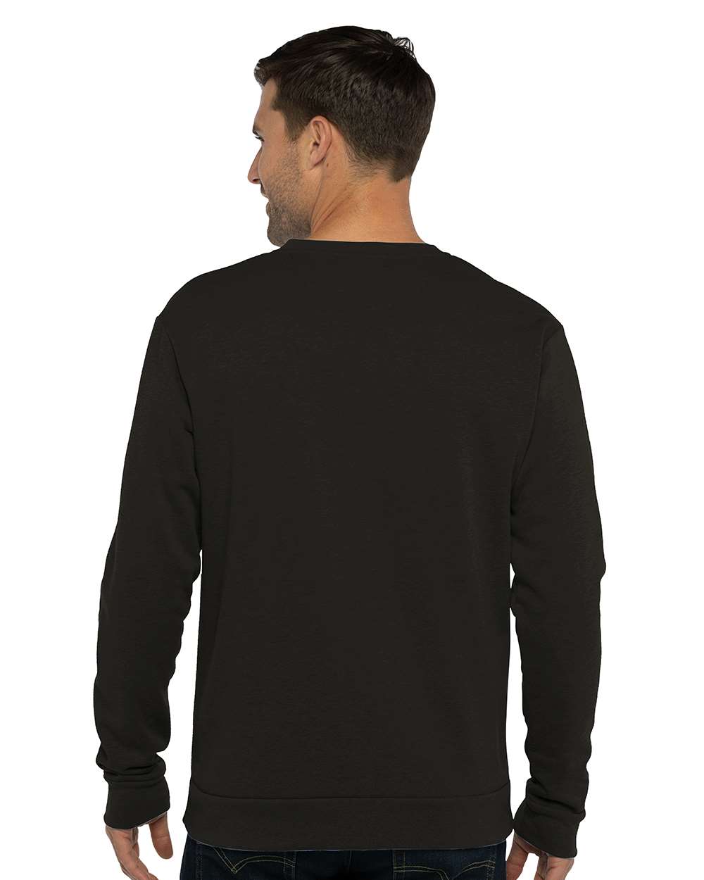 Next Level Malibu Crewneck Sweatshirt 9002 #colormdl_Heather Black