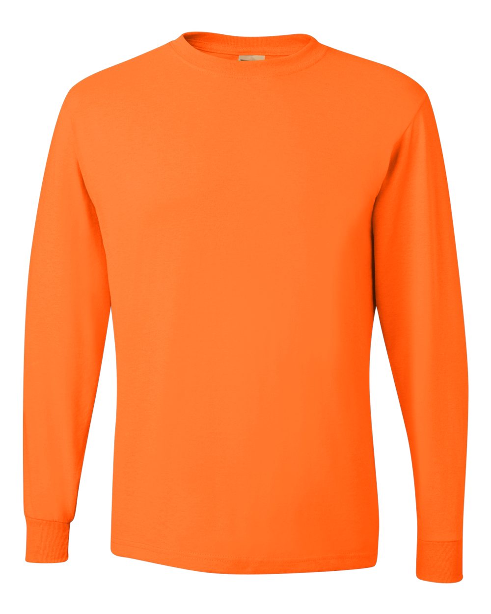 JERZEES Dri-Power® Long Sleeve 50/50 T-Shirt 29LSR #color_Safety Orange