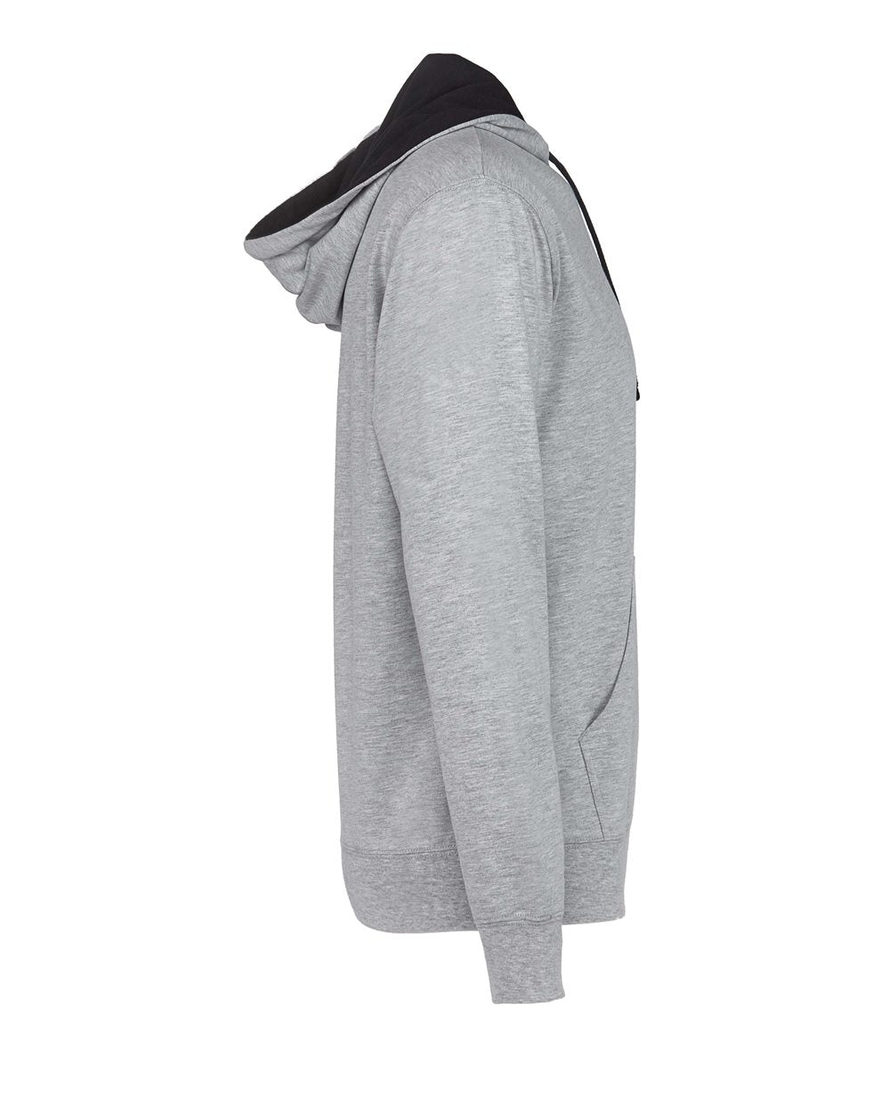 Next Level Laguna Hoodie 9301 #color_Heather Grey/ Black
