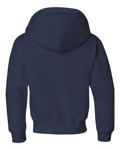 JERZEES NuBlend® Youth Hooded Sweatshirt 996YR #color_J. Navy