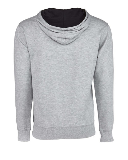 Next Level Laguna Hoodie 9301 #color_Heather Grey/ Black