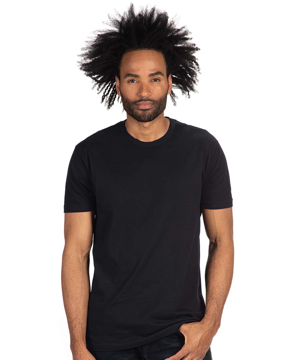 Next Level Cotton T-Shirt 3600 #colormdl_Black