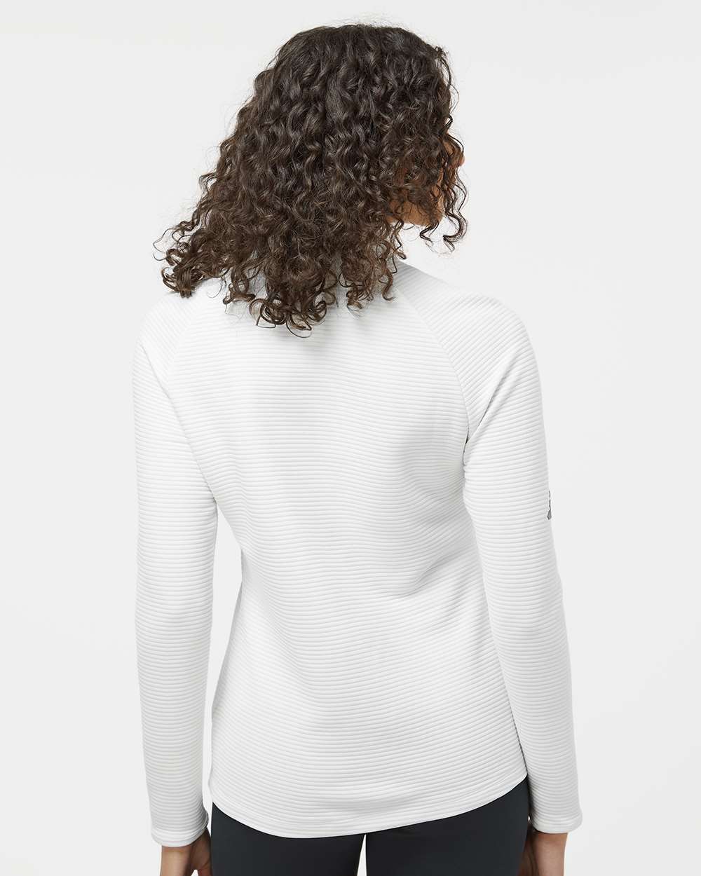 Adidas  A589 Women's Spacer Quarter-Zip Pullover #colormdl_Core White