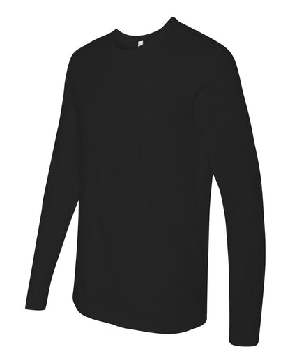 Next Level Cotton Long Sleeve T-Shirt 3601 #color_Black