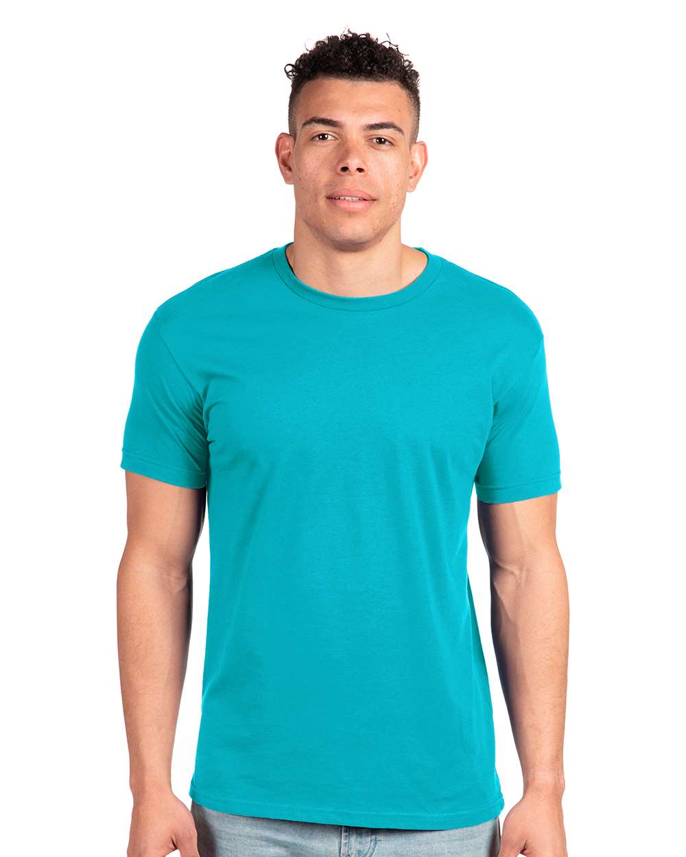 Next Level Cotton T-Shirt 3600 #colormdl_Tahiti Blue