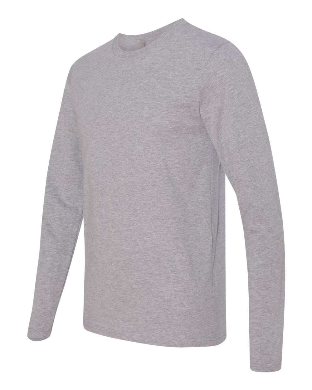 Next Level Cotton Long Sleeve T-Shirt 3601 #color_Heather Grey