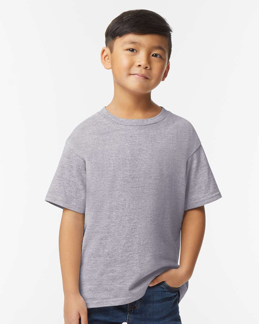 Gildan Softstyle® Youth Midweight T-Shirt 65000B #colormdl_Sport Grey