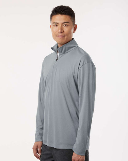 AllPro Pro-Lock Performance Quarter-Zip Pullover 41870 #colormdl_Heather Steel