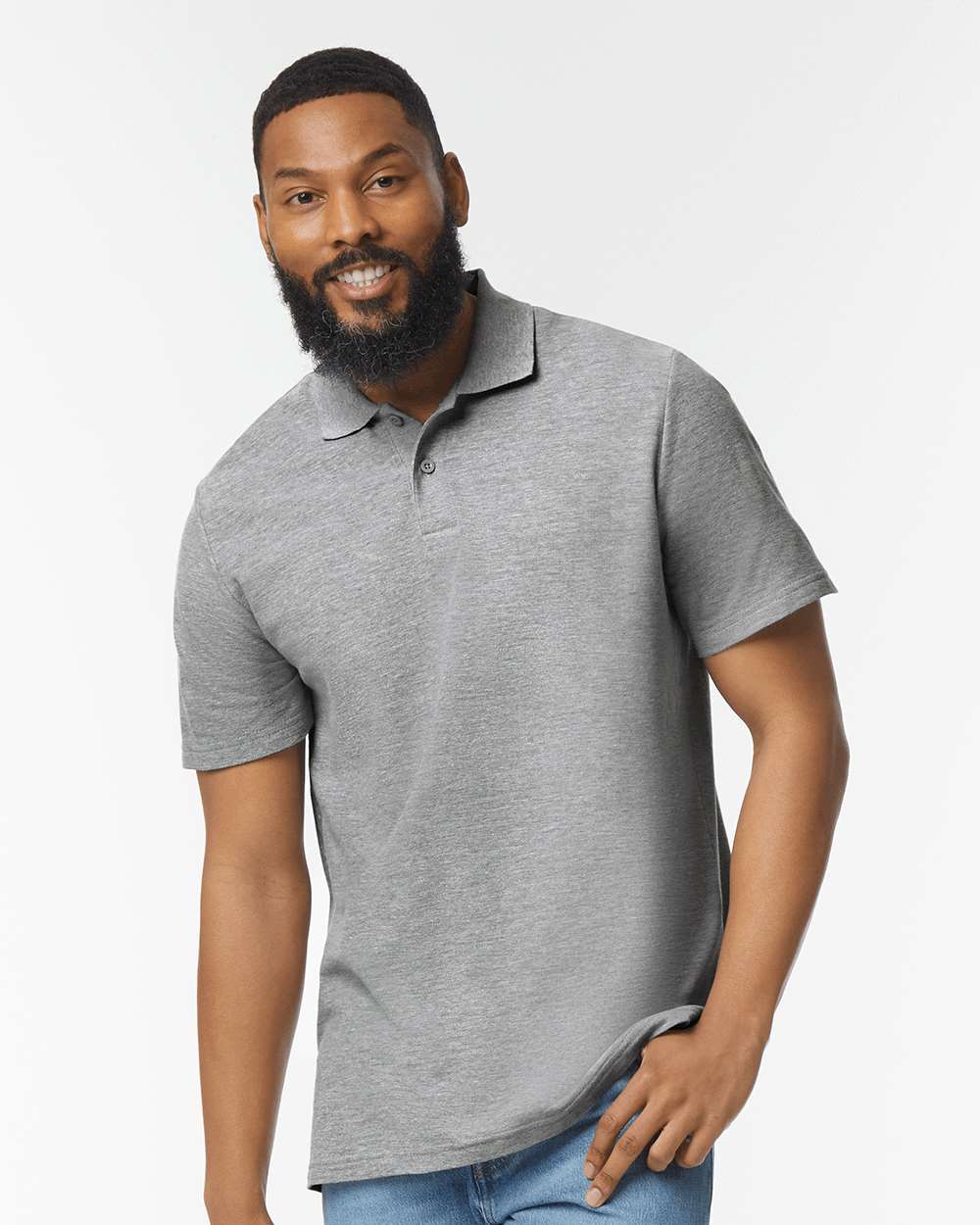 Gildan Softstyle® Adult Pique Polo 64800 #colormdl_Sport Grey