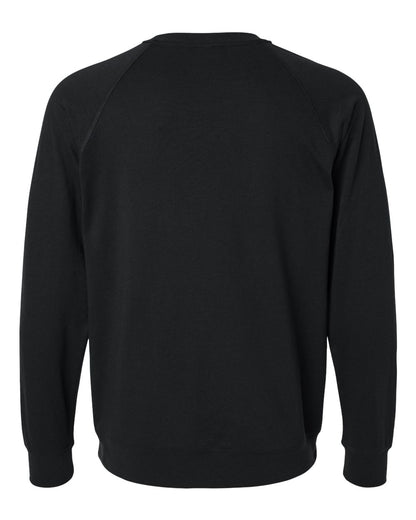 Next Level Laguna Raglan Crewneck Sweatshirt 9000 #color_Black