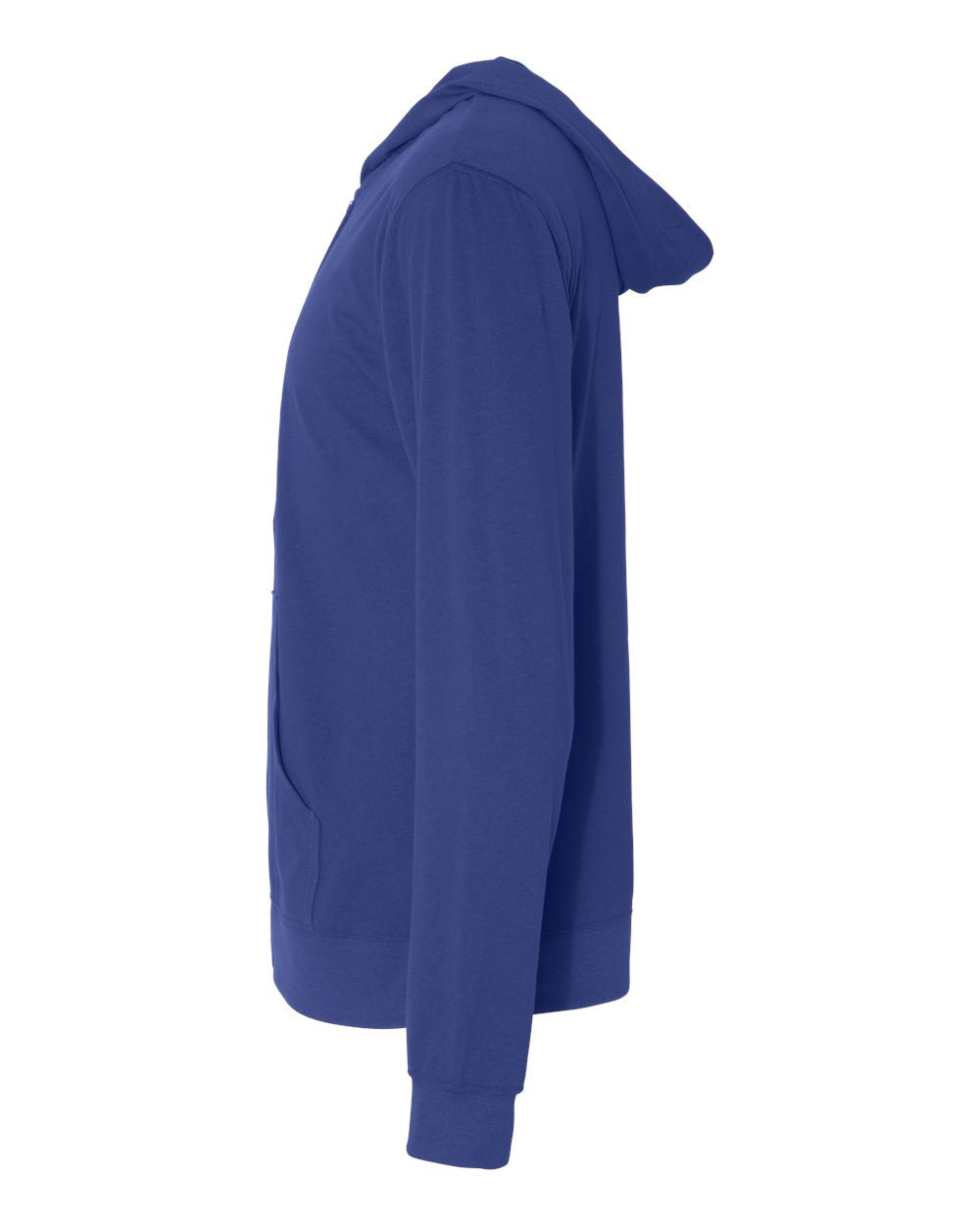 Next Level Sueded Long Sleeve Hooded Full Zip 6491 #color_Royal