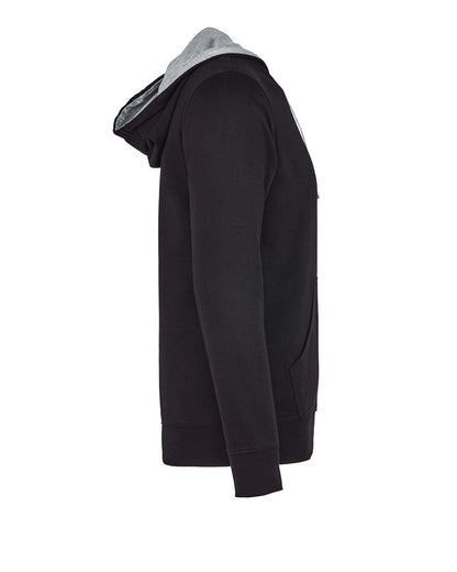 Next Level Laguna Hoodie 9301 #color_Black/ Heather Grey