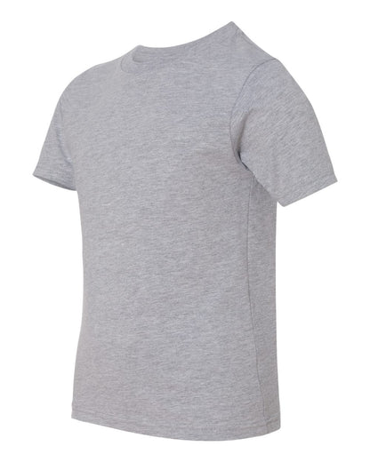 Next Level Youth Cotton T-Shirt 3310 #color_Heather Grey