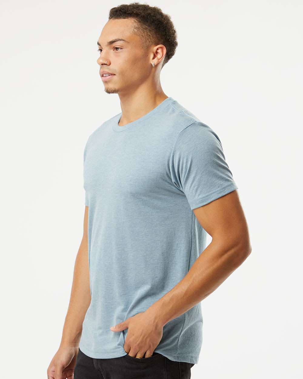 Next Level Triblend T-Shirt 6010 #colormdl_Vintage Stonewash Denim