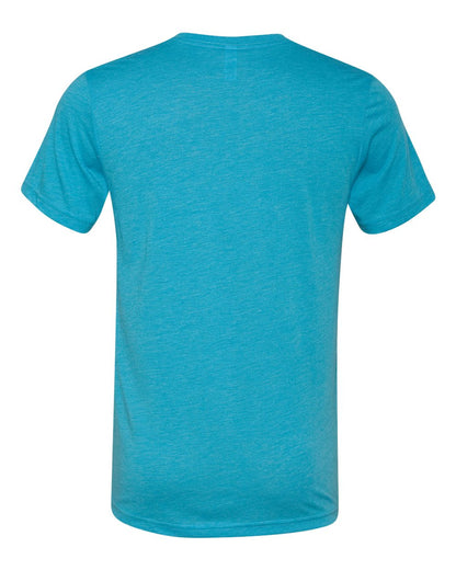 BELLA + CANVAS Triblend V-Neck Short Sleeve Tee 3415 #color_Aqua Triblend